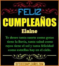 Frases de Cumpleaños Elaine
